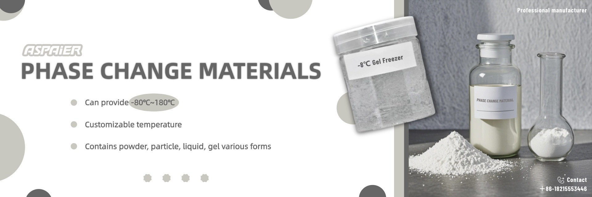 kwaliteit Gewijde PCM voor koude keten fabriek